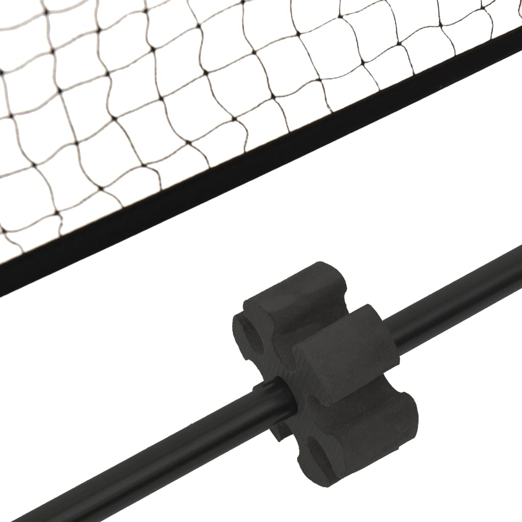 vidaXL Tennisnät svart och röd 500x100x87 cm polyester