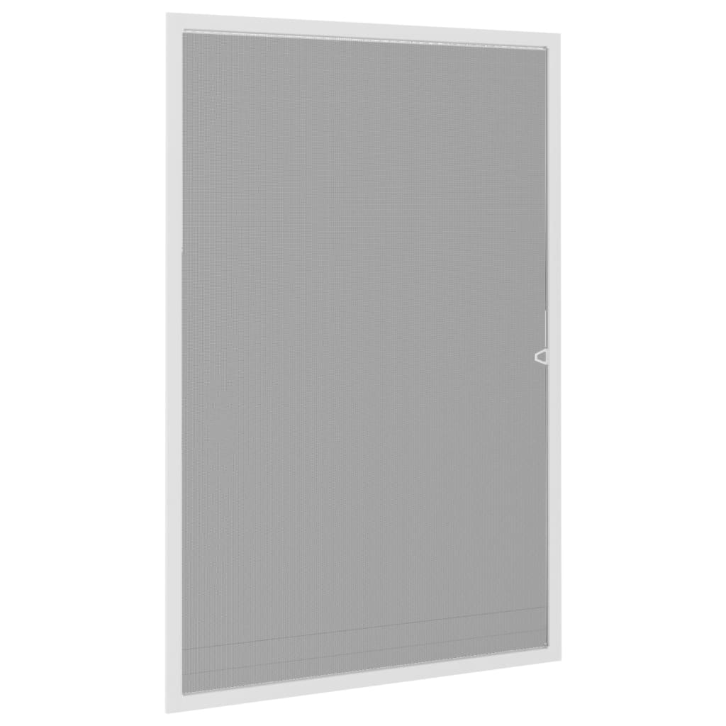 vidaXL Insektsnät för fönster vit 80x120 cm