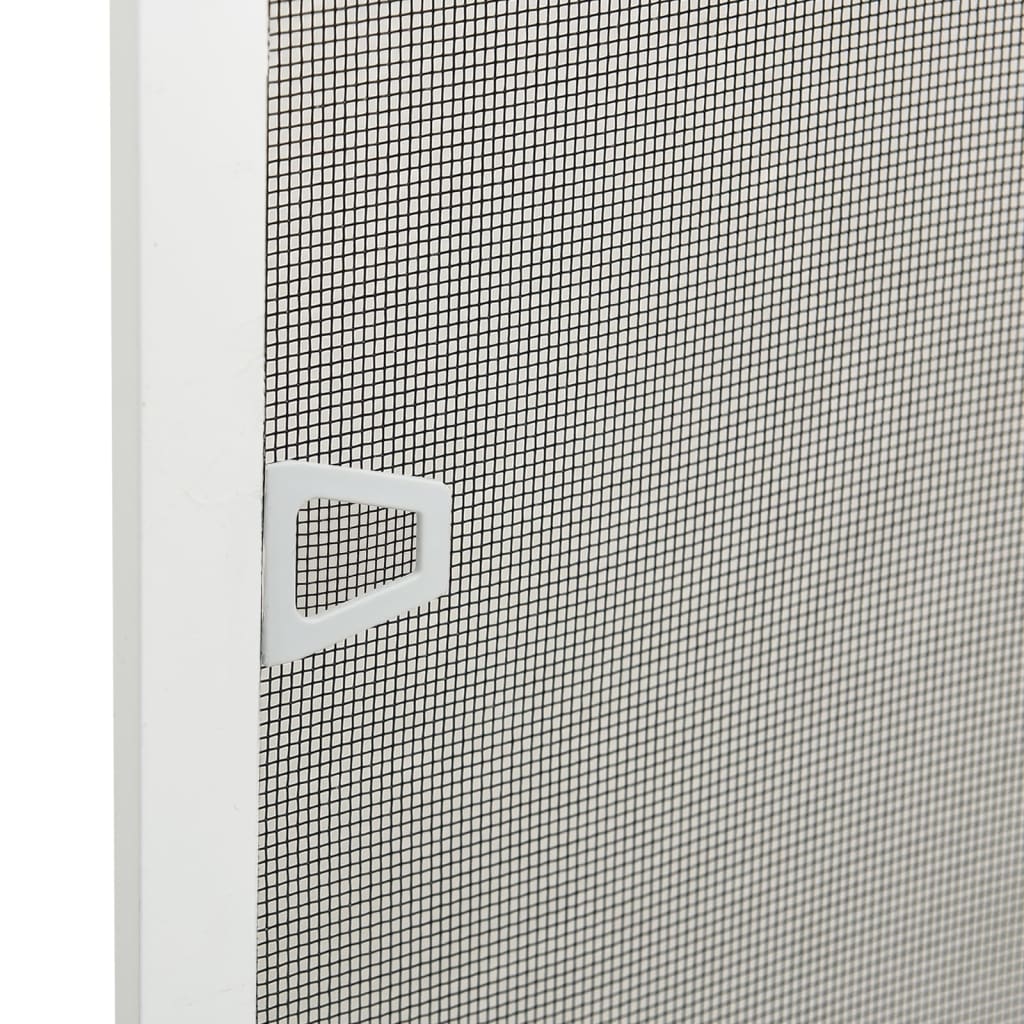 vidaXL Insektsnät för fönster vit 80x120 cm