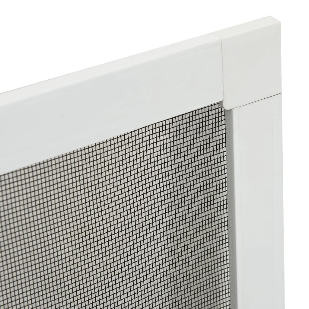 vidaXL Insektsnät för fönster vit 90x120 cm
