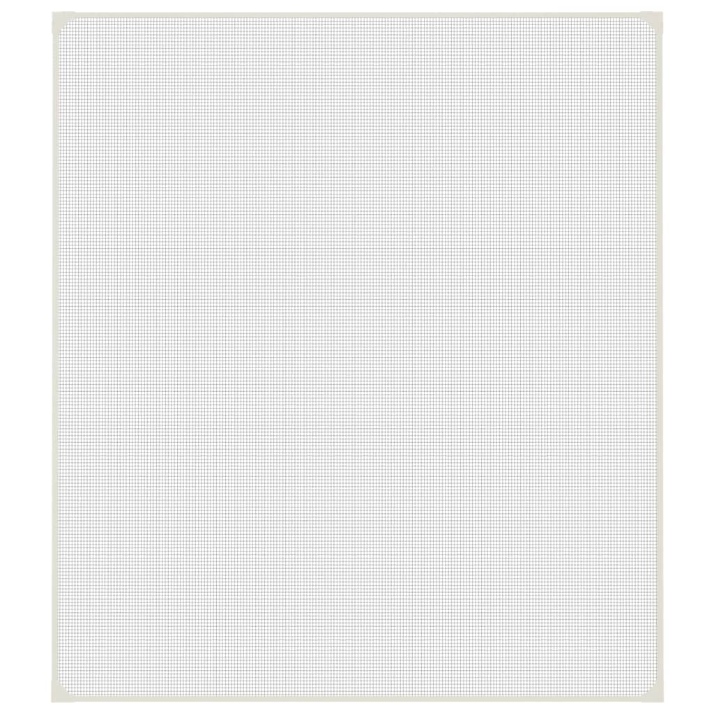 vidaXL Magnetiskt insektsnät för fönster vit 130x150 cm