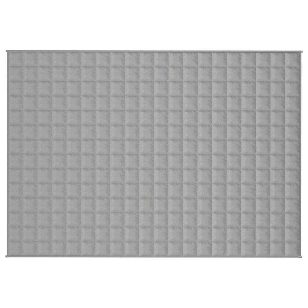 vidaXL Tyngdtäcke grå 140x200 cm 10 kg tyg