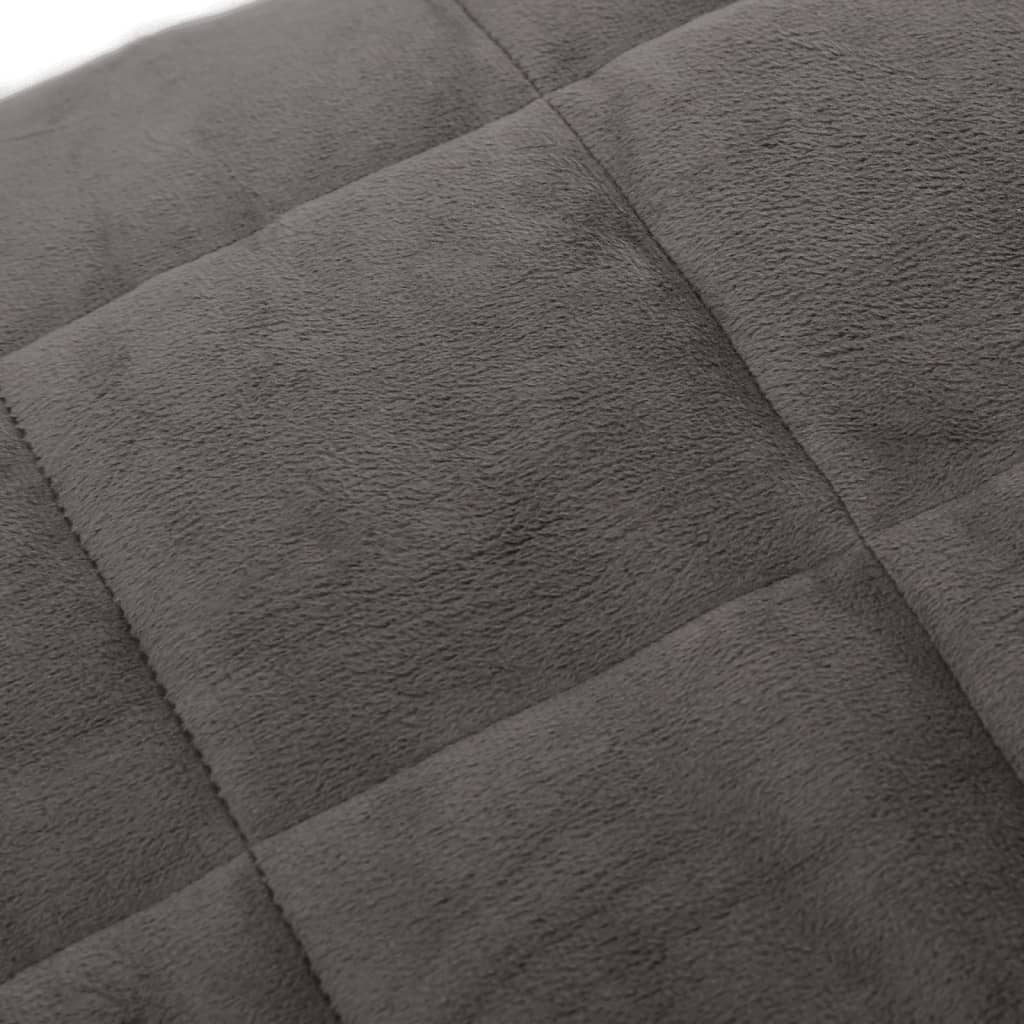 vidaXL Tyngdtäcke grå 140x200 cm 6 kg tyg