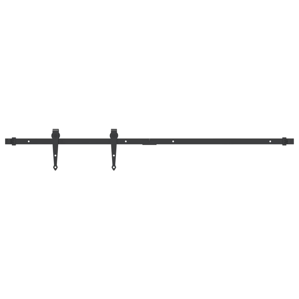 vidaXL Mini skjutdörrsbeslag 122 cm kolstål