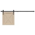 vidaXL Mini skjutdörrsbeslag 122 cm kolstål
