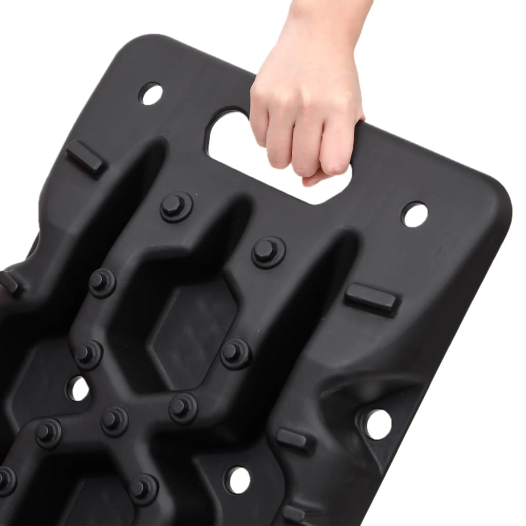 vidaXL Greppmattor 2 st svart 107x31x7 cm nylon