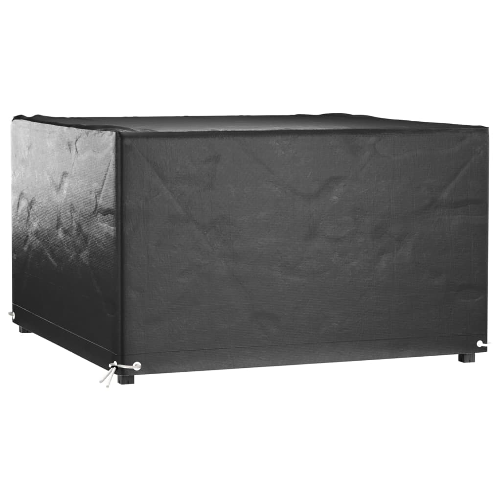 vidaXL Överdrag för utemöbler 2 st 8 ölj. 132x132x80 cm fyrkantig