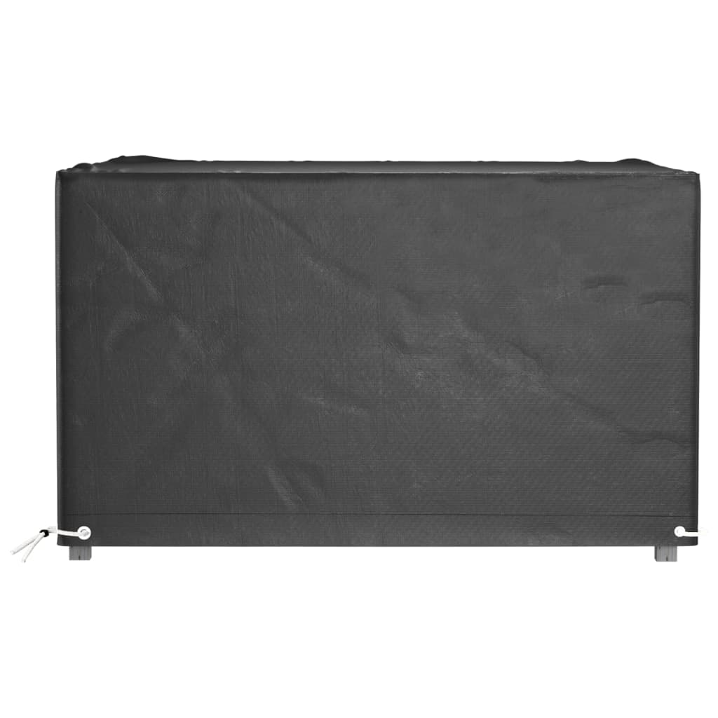 vidaXL Överdrag för utemöbler 2 st 8 ölj. 132x132x80 cm fyrkantig