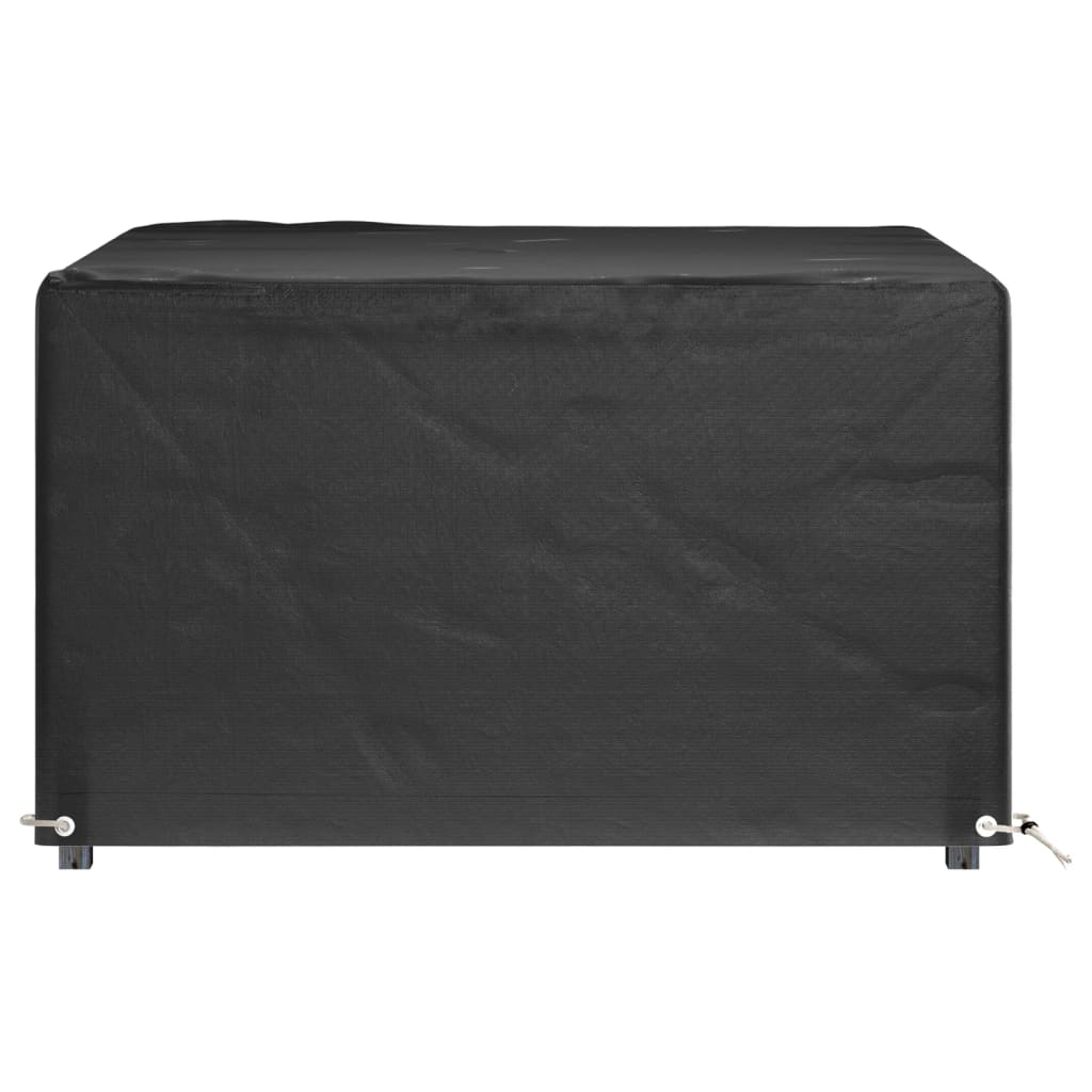 vidaXL Överdrag för utemöbler 2 st 8 ölj. 132x132x80 cm fyrkantig
