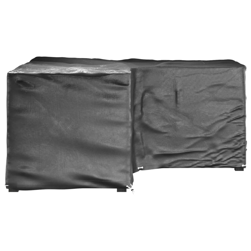 vidaXL Överdrag för utemöbler 2st 16 ölj. 215x215x90cm L-format