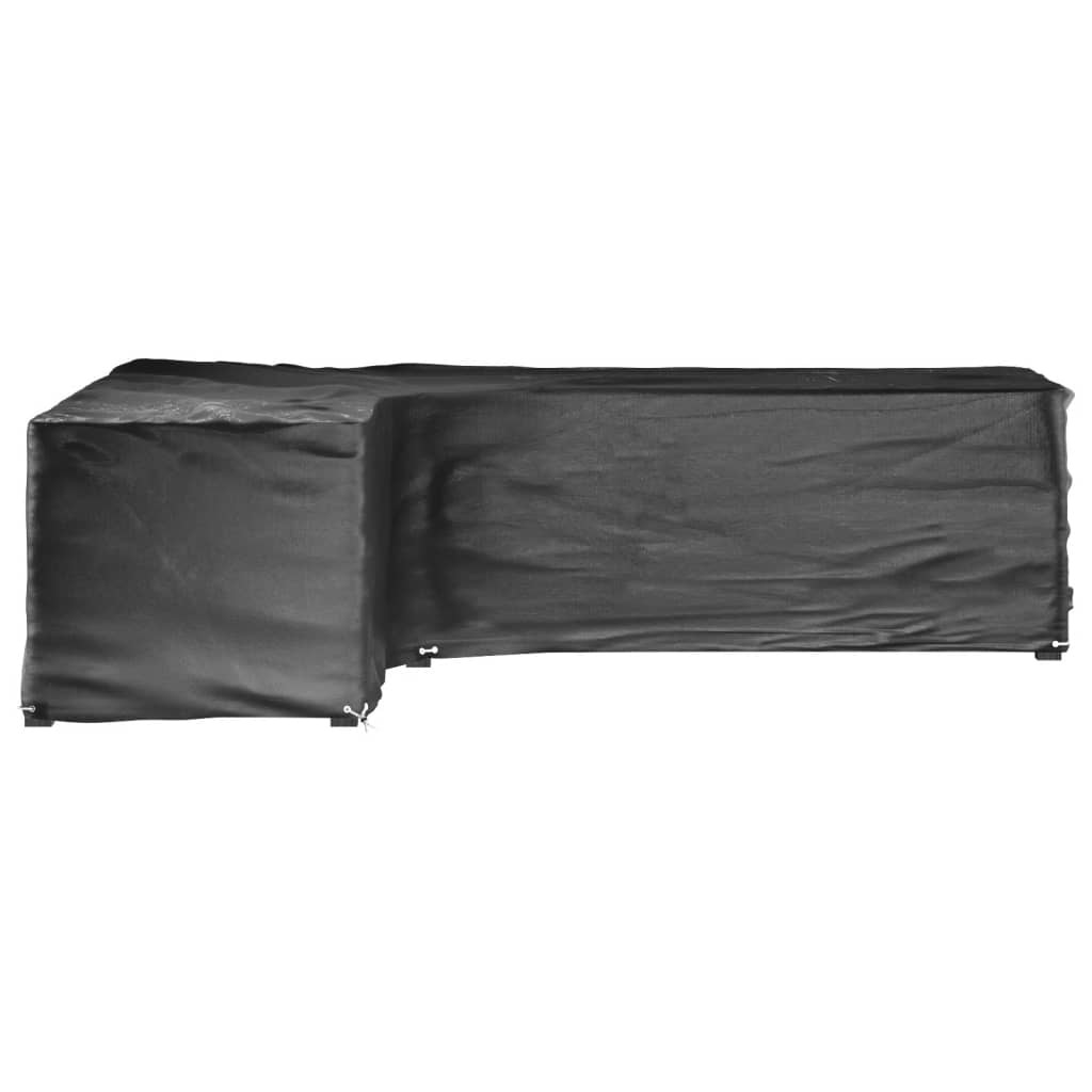 vidaXL Överdrag för utemöbler 2st 16 ölj. 210x260x80 cm L-format
