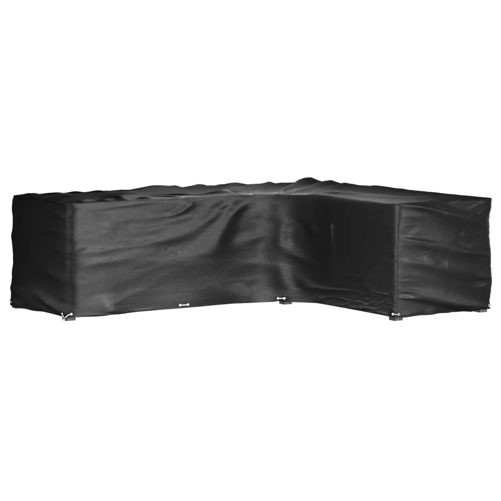vidaXL Överdrag för utemöbler 2st 16 ölj. 260x210x80 cm L-format