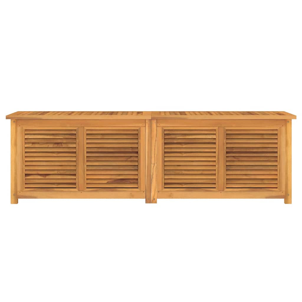 vidaXL Trädgårdslåda med påse 175x50x55 cm massiv teak