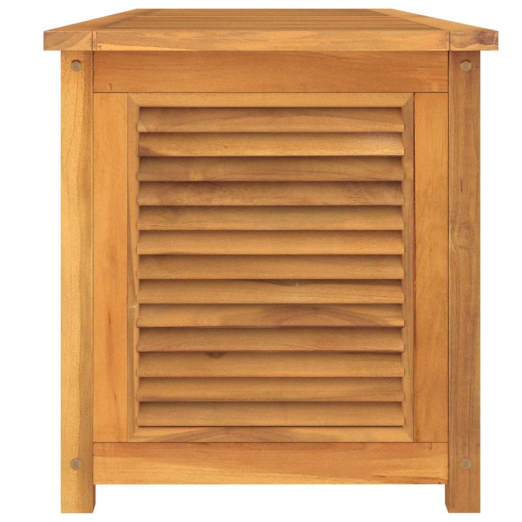 vidaXL Trädgårdslåda med påse 175x50x55 cm massiv teak