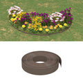 vidaXL Rabattkant brun 3 st 10 m 10 cm polyeten