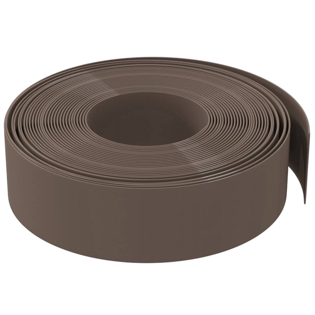 vidaXL Rabattkant brun 3 st 10 m 15 cm polyeten