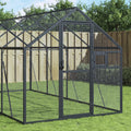 vidaXL Fågelvoljär antracit 1,79x8x1,85 m aluminium