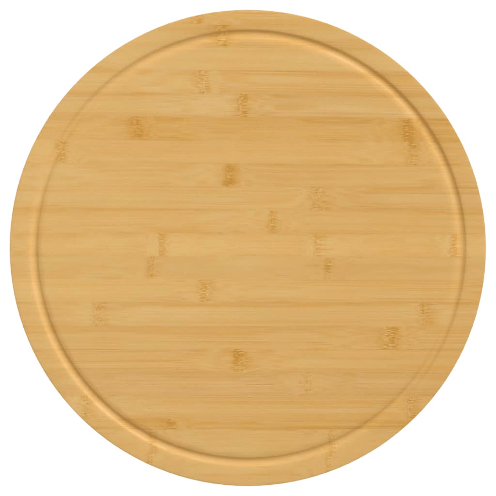vidaXL Skärbrädor 6 st Ø40x1,5 cm bambu