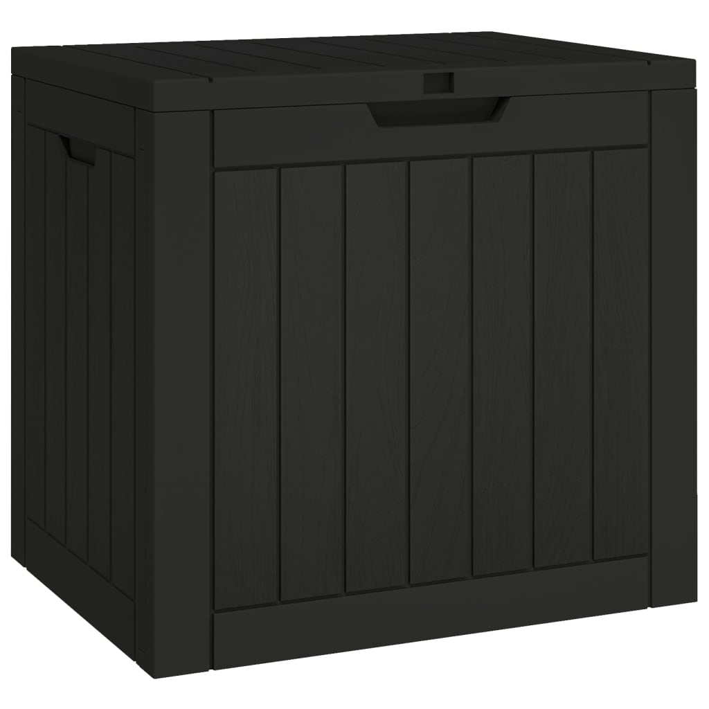 vidaXL Dynbox svart 55,5x43x53 cm polypropen