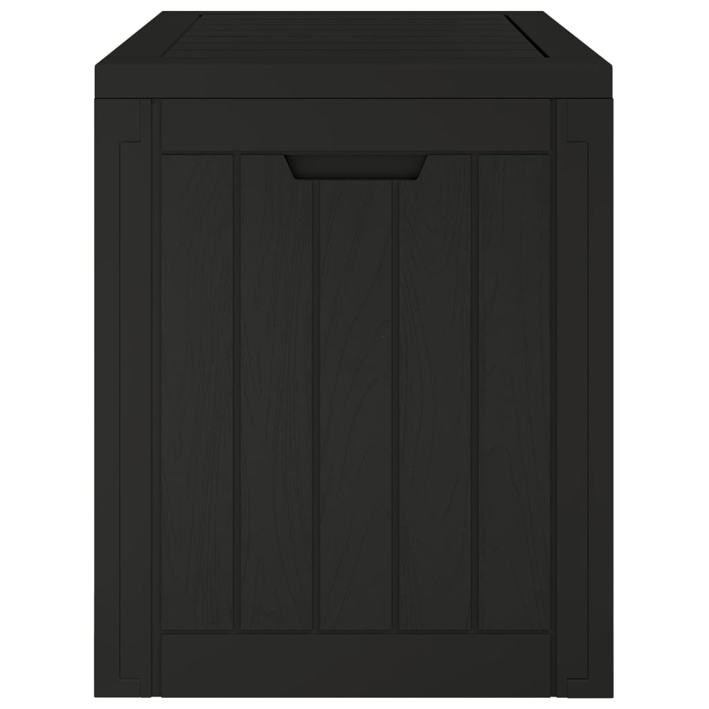 vidaXL Dynbox svart 55,5x43x53 cm polypropen
