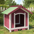 vidaXL Hundgård mockabrun 65x65x61,5 cm massiv furu