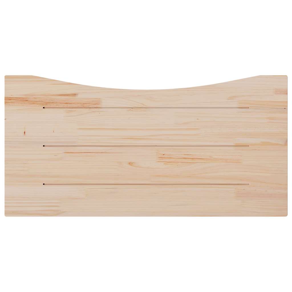 vidaXL Skrivbordsskiva vit 110x55x2,5 cm massiv furu