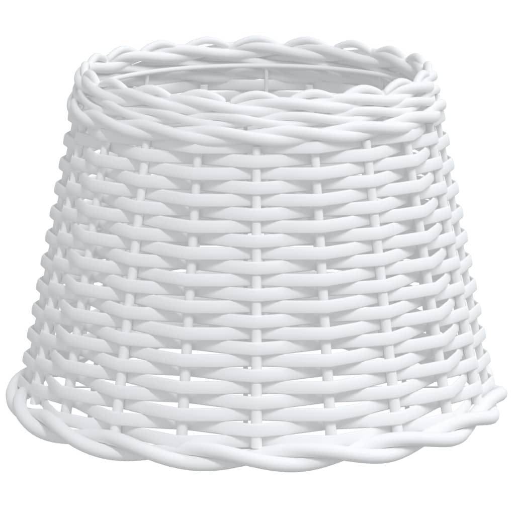 vidaXL Lampskärm vit Ø30x20 cm korgmaterial