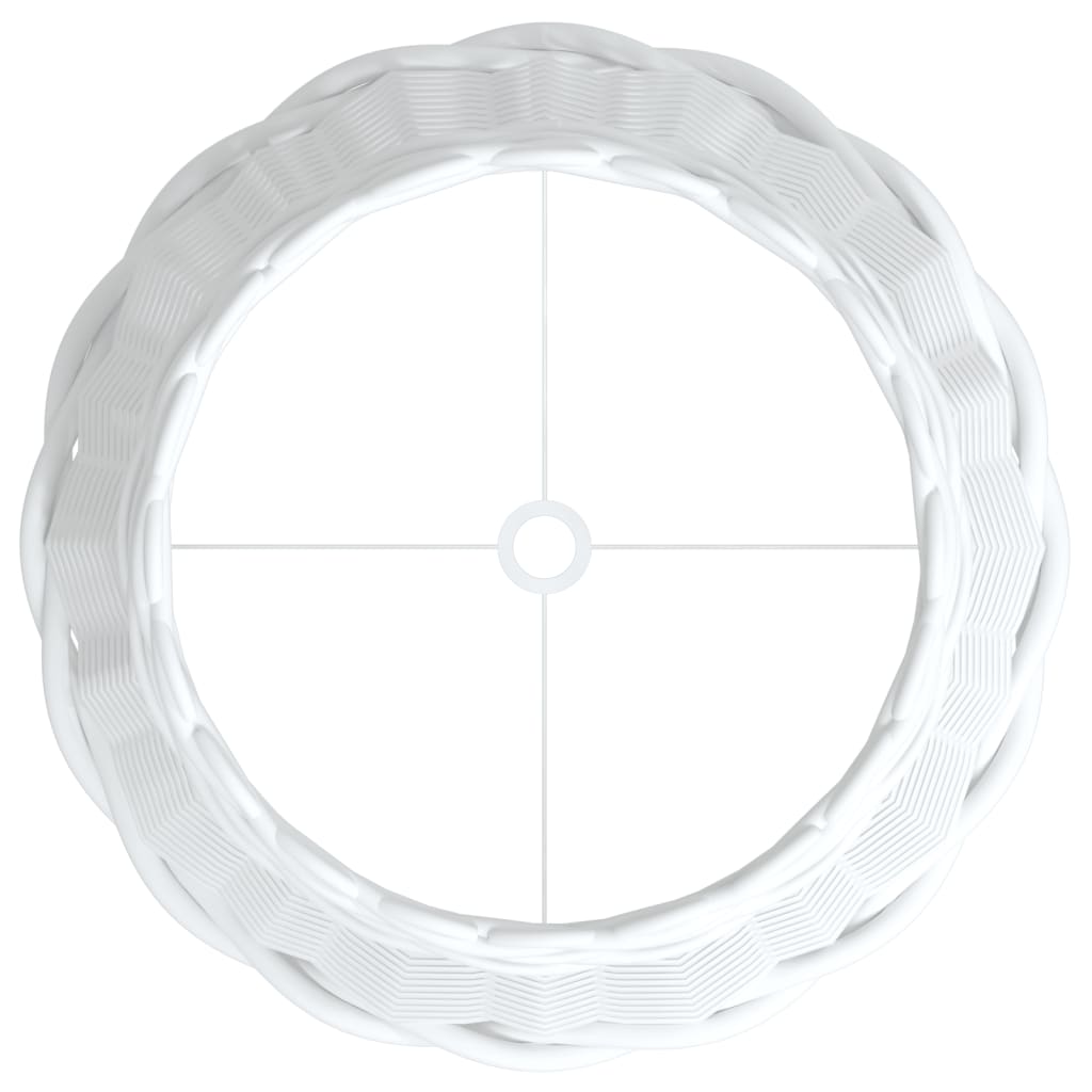 vidaXL Lampskärm vit Ø30x20 cm korgmaterial