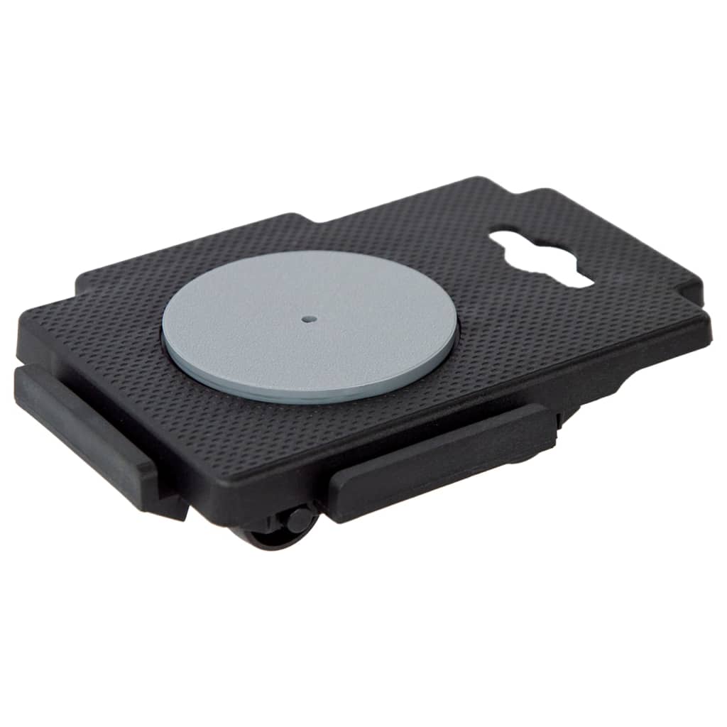 vidaXL Transportplattor med 8 hjul 4 st svart polypropen 150 kg