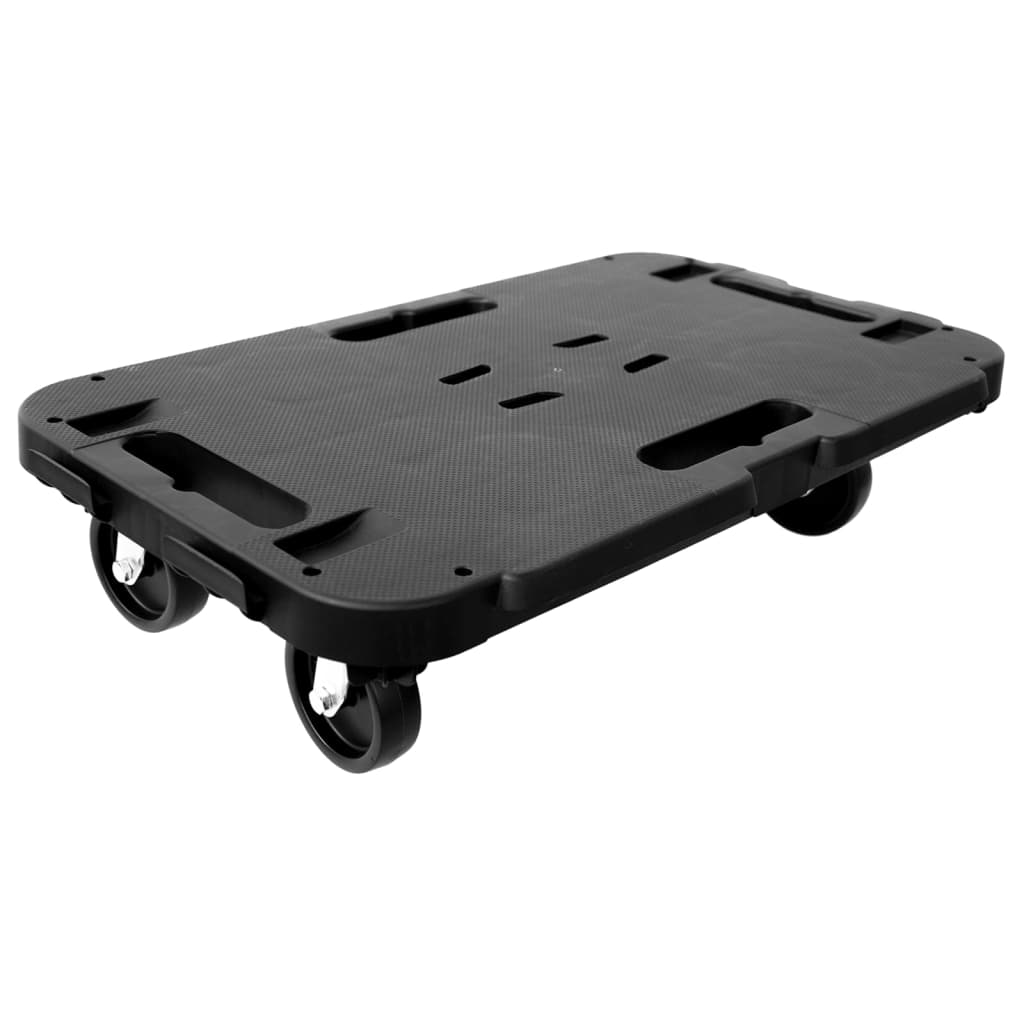 vidaXL Transportvagn svart polypropen 300 kg