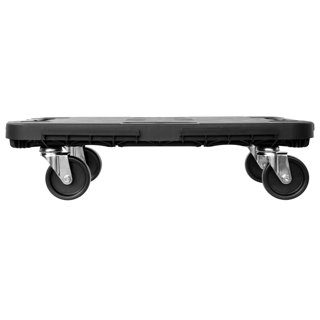 vidaXL Transportvagn svart polypropen 300 kg