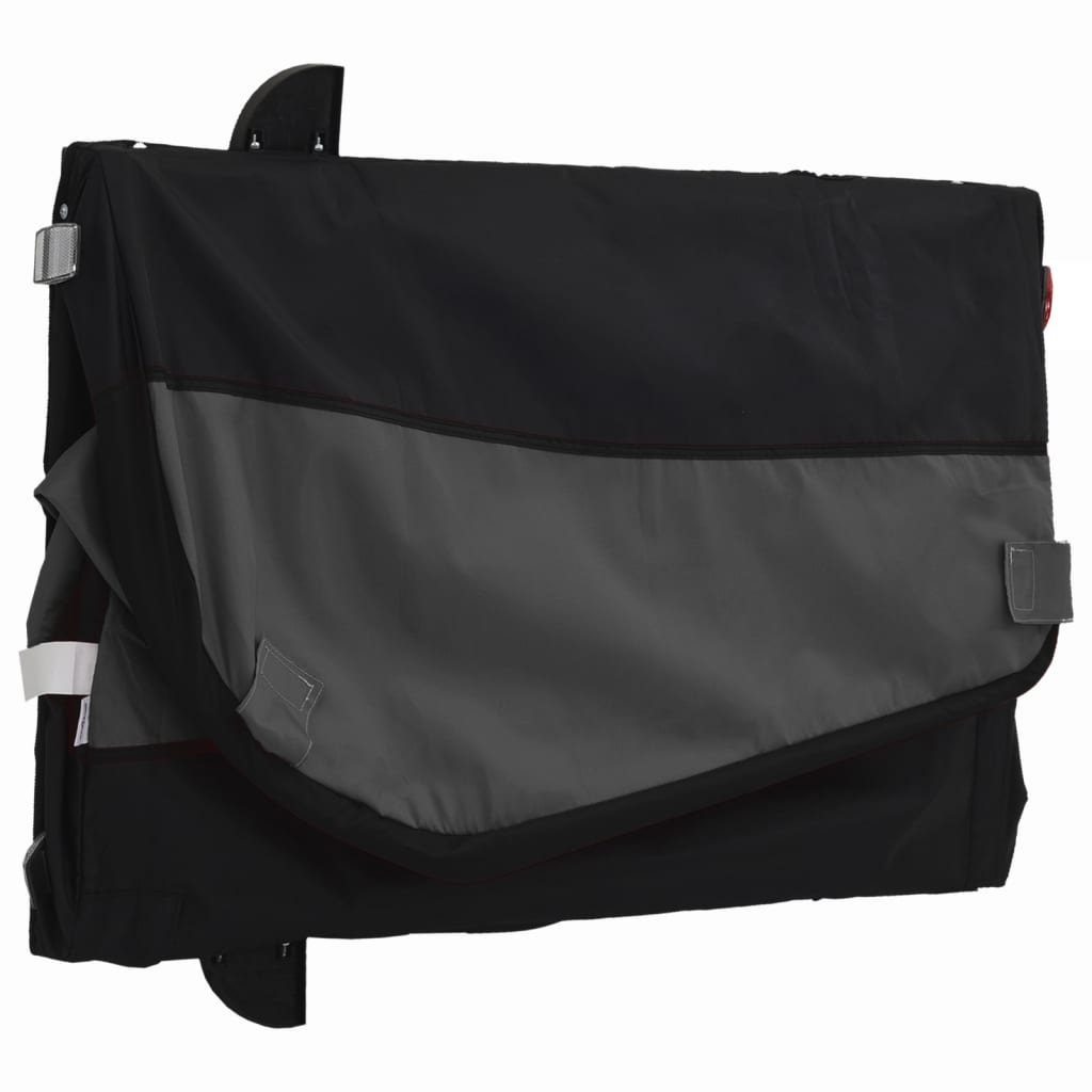 vidaXL Cykelvagn svart 30 kg järn