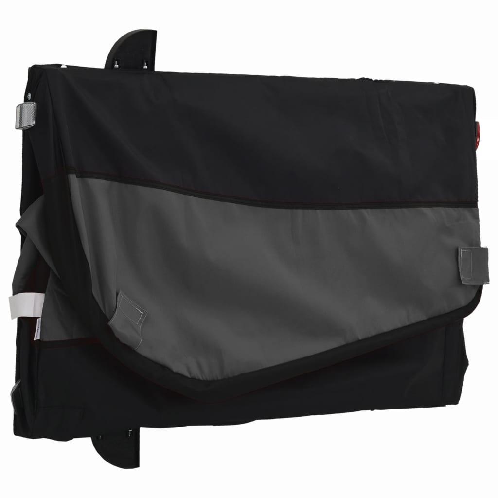 vidaXL Cykelvagn svart 45 kg järn