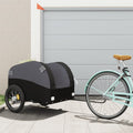 vidaXL Cykelvagn svart 45 kg järn