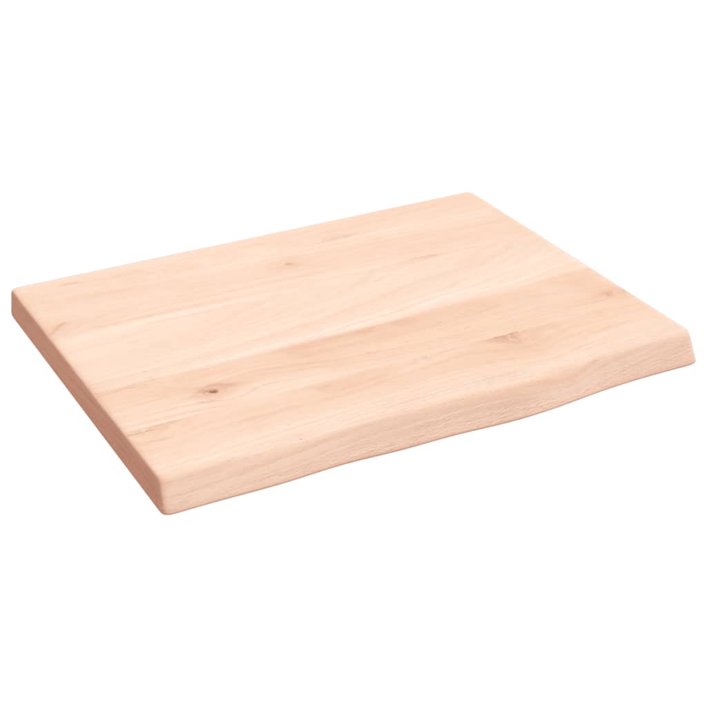 vidaXL Bänkskiva för badrum 40x30x2 cm obehandlat massivt trä