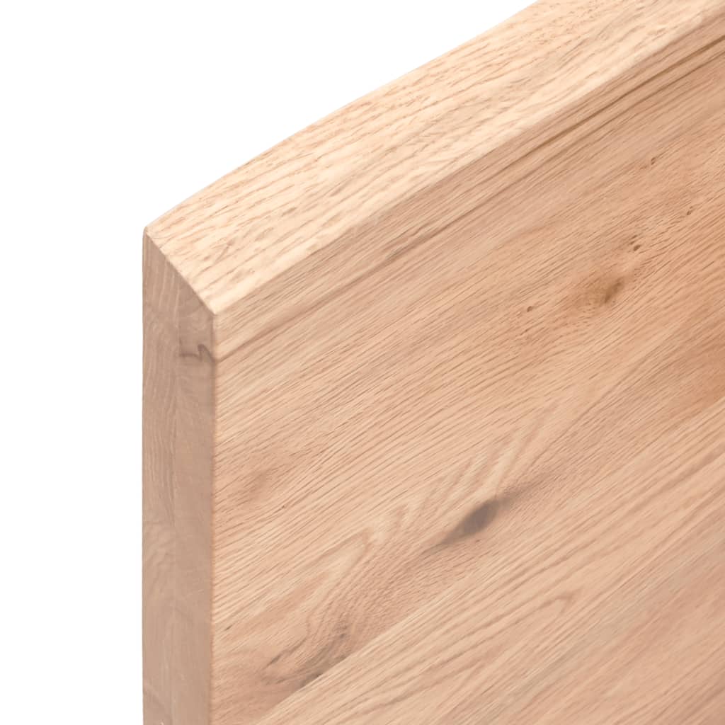 vidaXL Bänkskiva badrum ljusbrun 60x30x(2-4) cm behandlat massivt trä