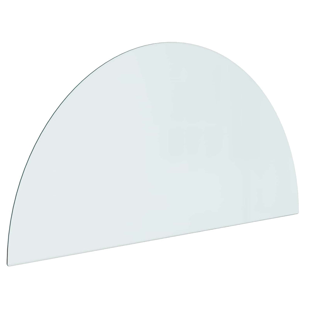vidaXL Glas eldstad platta Transparent 1000 x 500 mm Glas