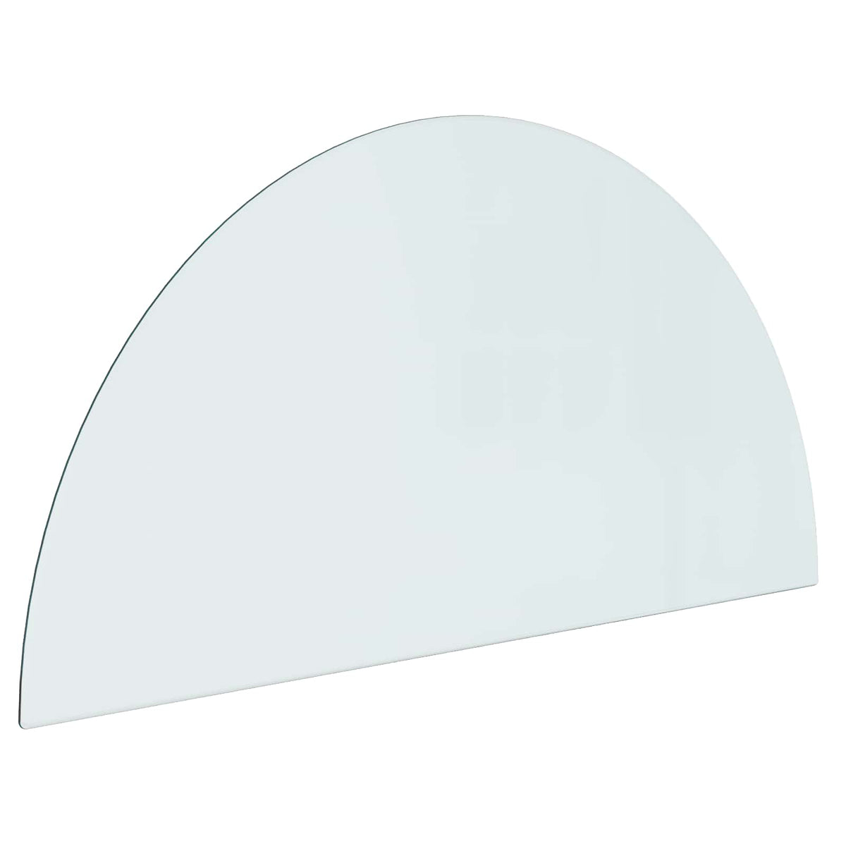 vidaXL Glas eldstad platta Transparent 1000 x 500 mm Glas