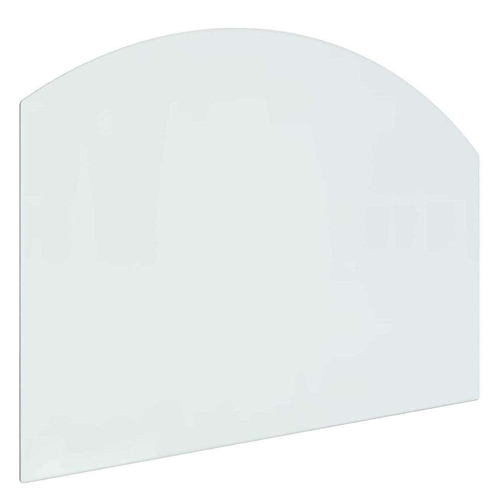 vidaXL Glas eldstad platta Transparent 80 x 60 cm Glas