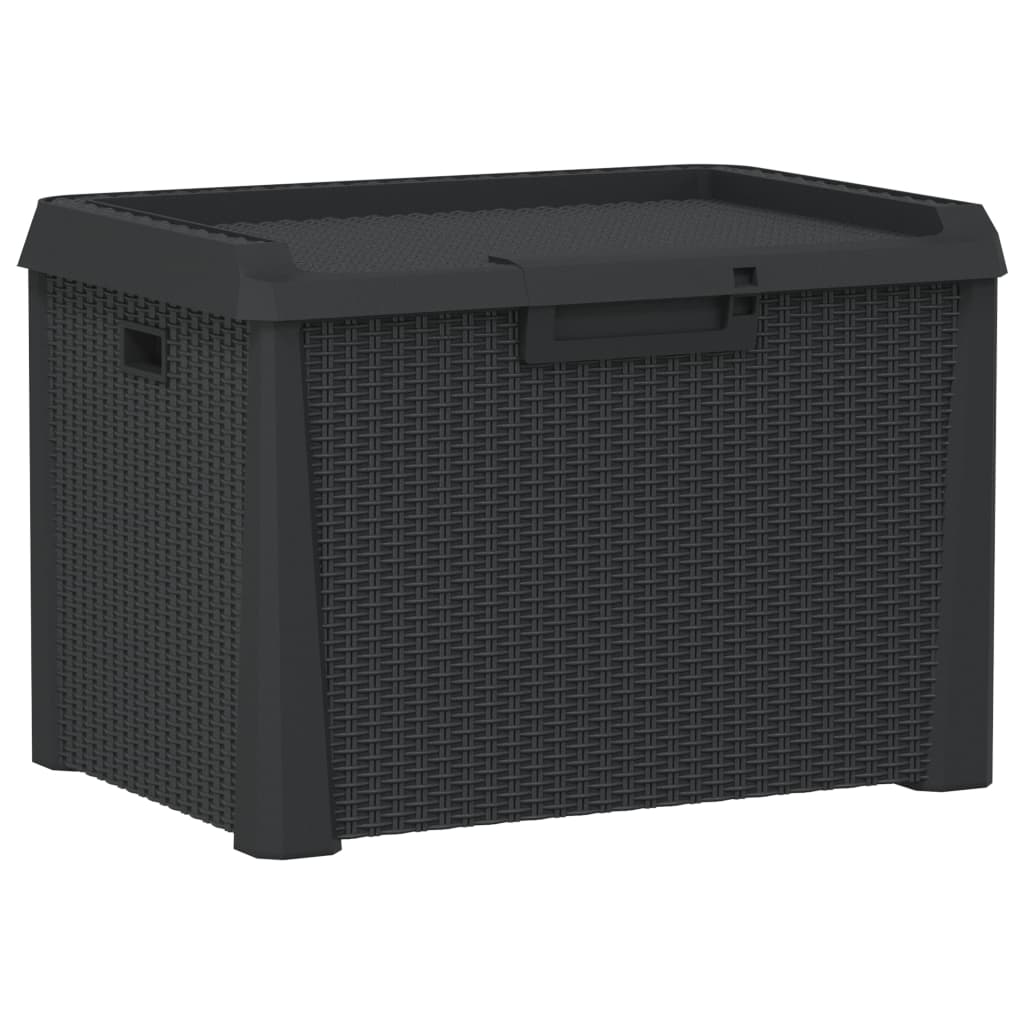 vidaXL Dynbox antracit 125 L PP