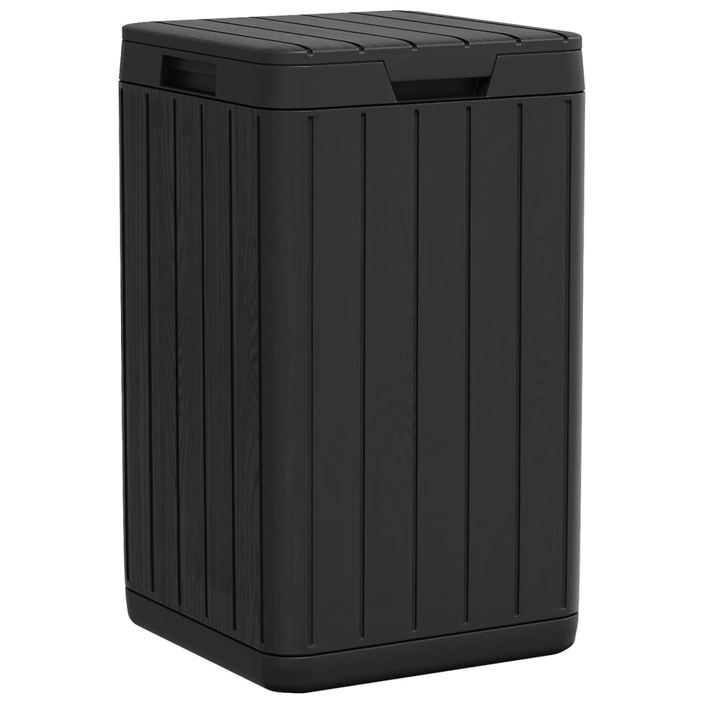 vidaXL Soptunna för utomhusbruk antracit 38x38x65 cm PP