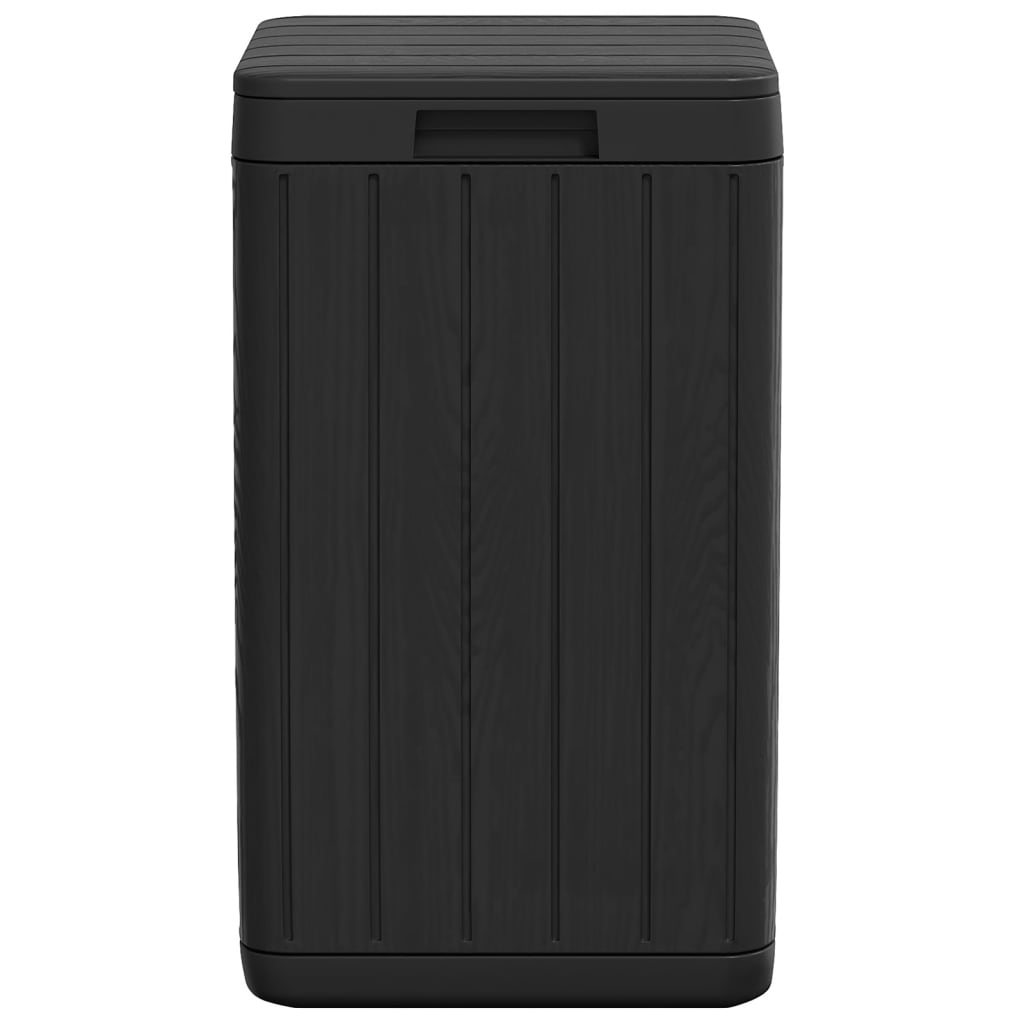 vidaXL Soptunna för utomhusbruk antracit 38x38x65 cm PP