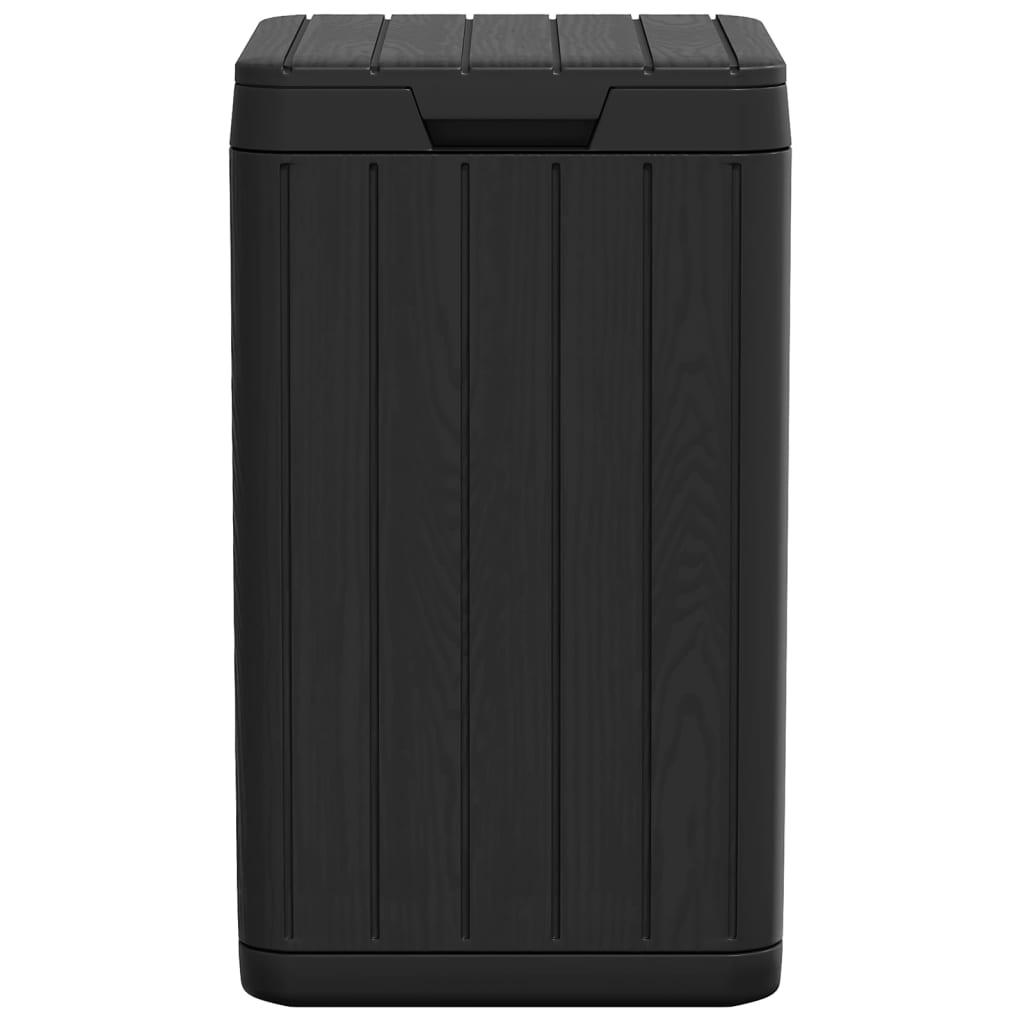 vidaXL Soptunna för utomhusbruk antracit 38x38x65 cm PP