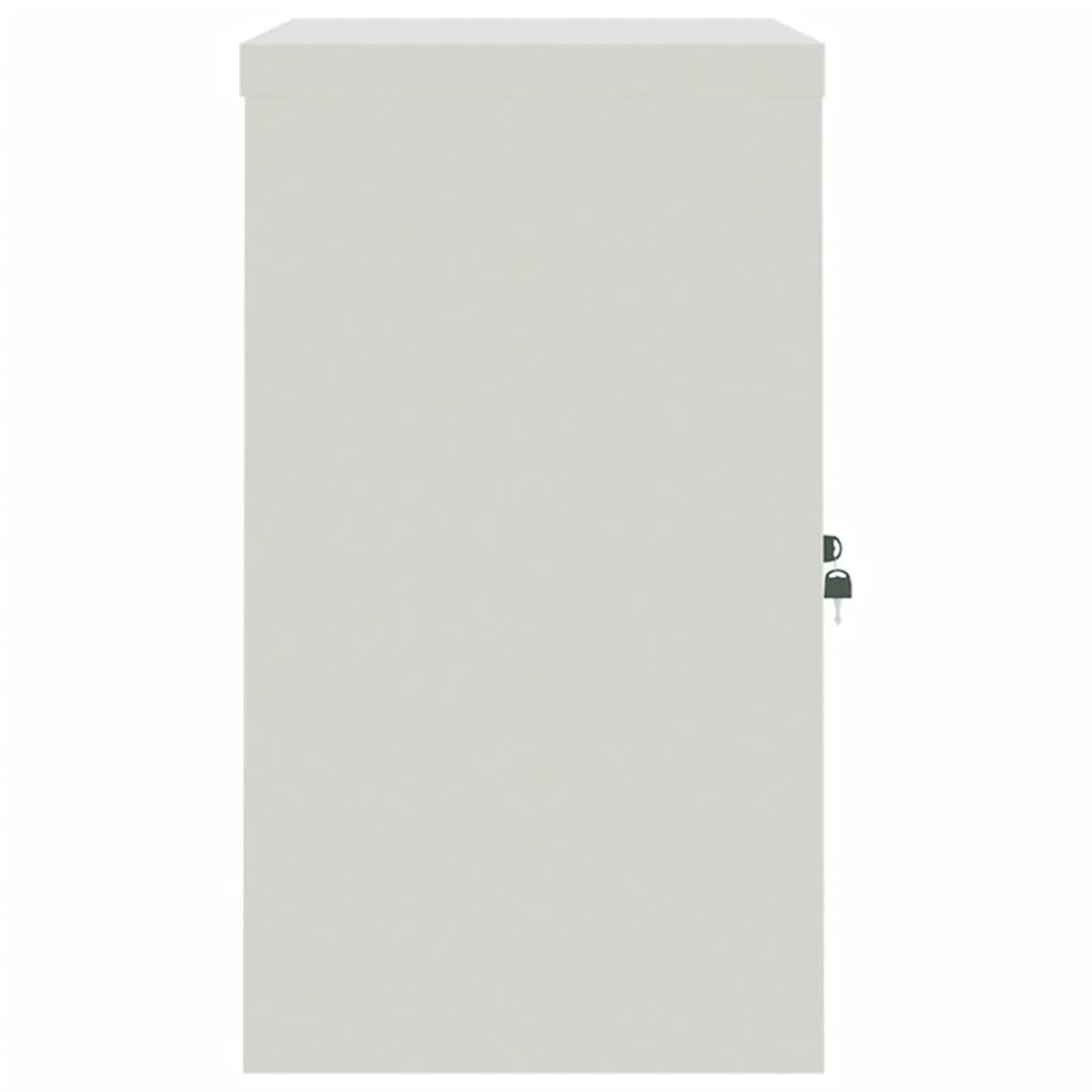 vidaXL Dokumentskåp ljusgrå och blå 90x40x70 cm stål