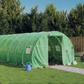 vidaXL Växthus med stålram grön 36 m² 12x3x2 m