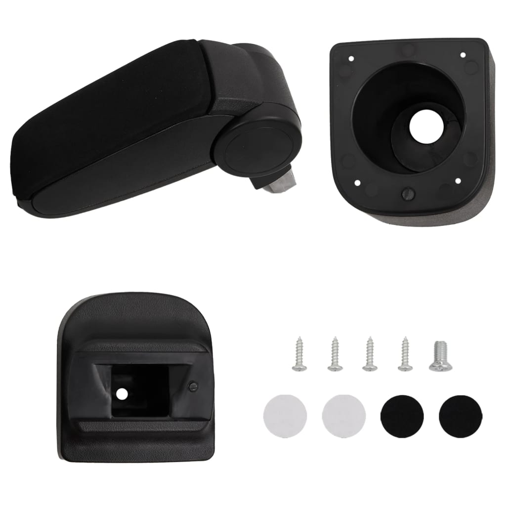 vidaXL Armstöd för VW POLO 6R/6C (2009-2017) svart 12x34x(35-47) cm ABS