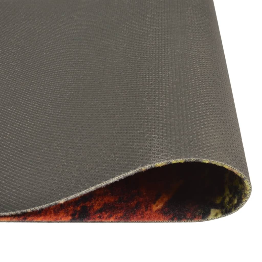 vidaXL Köksmatta maskintvättbar sked & kryddor 45x150 cm sammet
