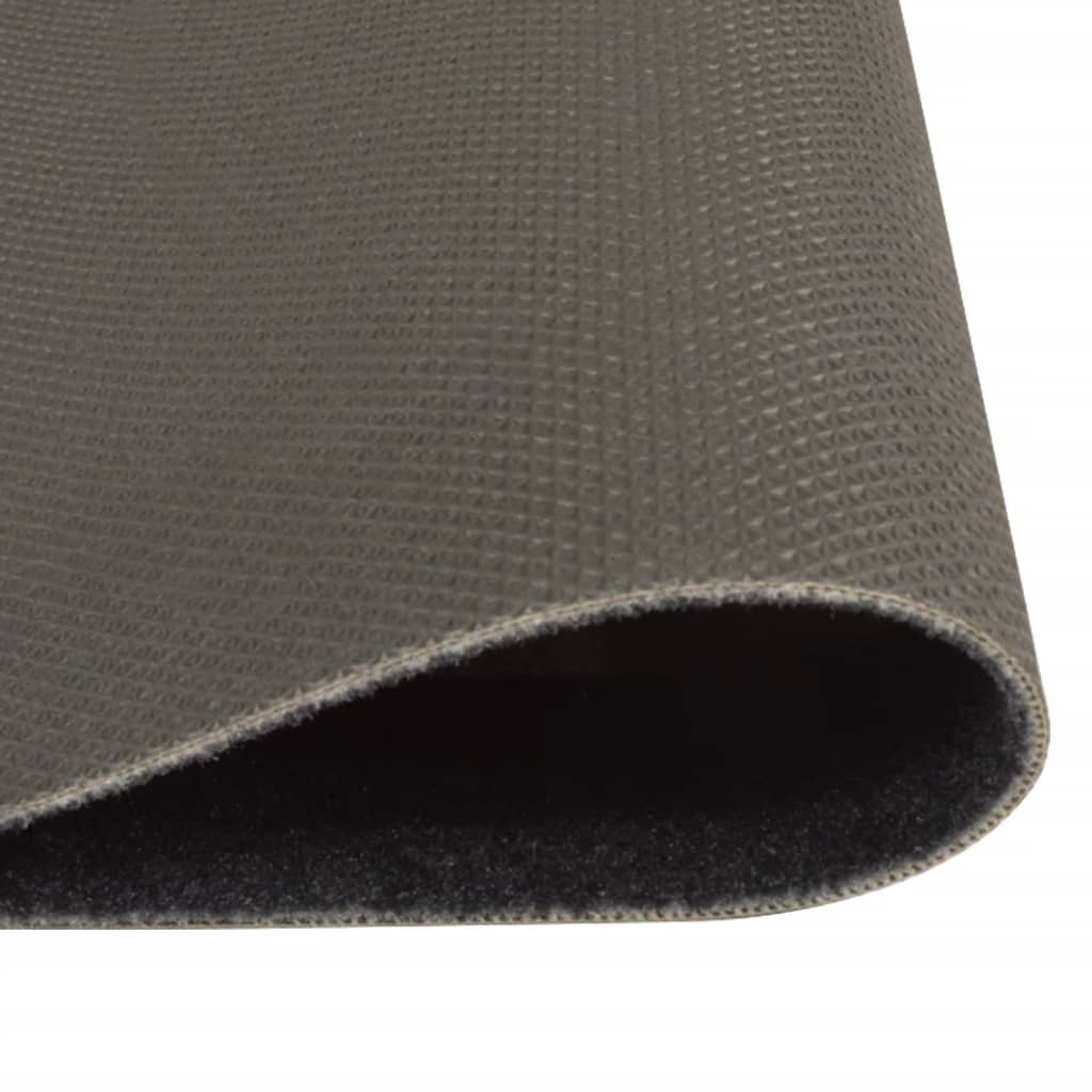 vidaXL Köksmatta maskintvättbar kaffe svart 60x300 cm sammet
