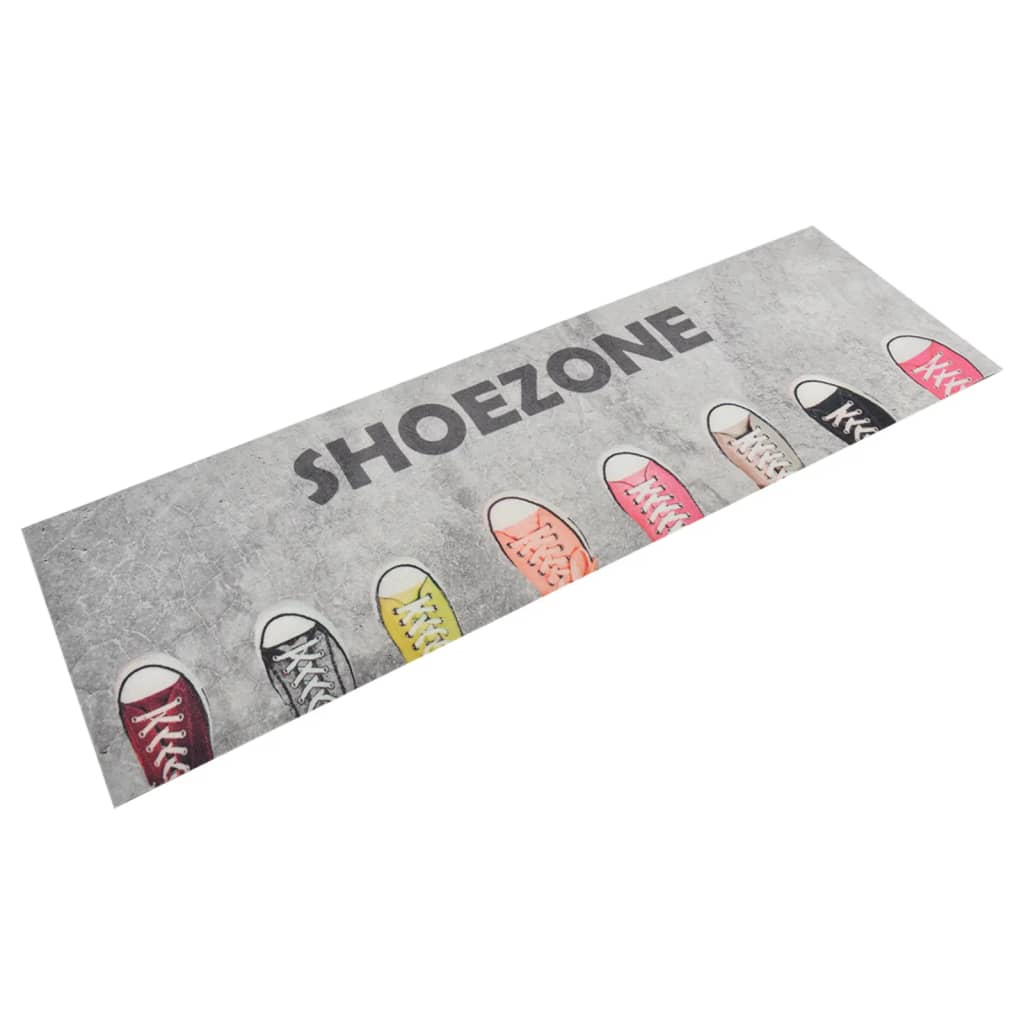 vidaXL Köksmatta maskintvättbar shoezone 60x180 cm sammet