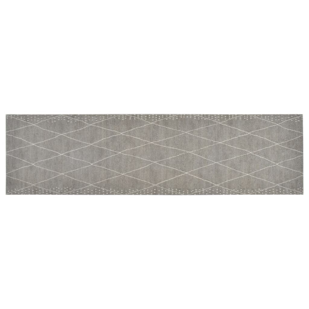vidaXL Köksmatta maskintvättbar romb 45x150 cm sammet